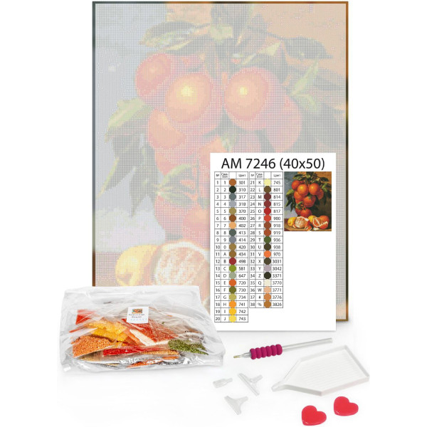 Фото - Алмазний живопис Ideyka Весняний букет 40х50 см (AMO7983)