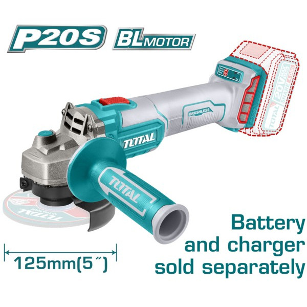 Фото - Болгарка Total TAGLI201258 без аккумулятора и ЗУ