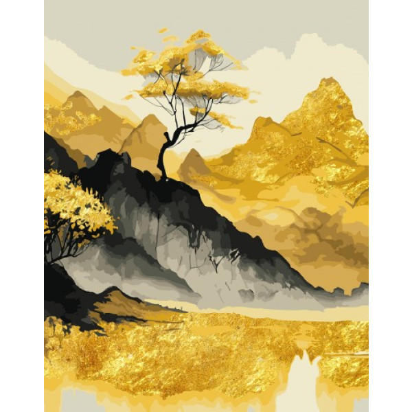 Фото - Картина за номерами Santi Золоті гори 40х50 см (955289) Фото - Картина за номерами Santi Золоті гори 40х50 см (955289)