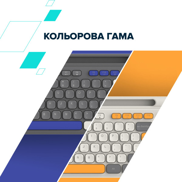 Фото - Клавіатура бездротова Canyon HKB-W03 Grey (CNS-HKBW03DG)