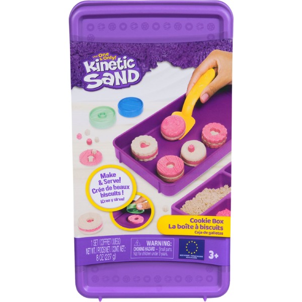 Фото - Кінетичний пісок Kinetic Sand КОЛІРНЕ ПЕЧИВО (2 кольори, 227 г, аксес.) (71678)
