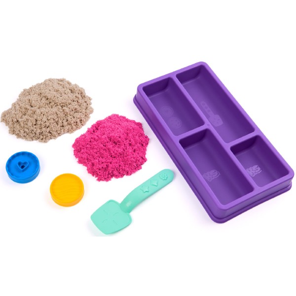 Фото - Кінетичний пісок Kinetic Sand КОЛІРНЕ ПЕЧИВО (2 кольори, 227 г, аксес.) (71678)