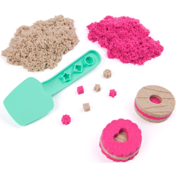Фото - Кінетичний пісок Kinetic Sand КОЛІРНЕ ПЕЧИВО (2 кольори, 227 г, аксес.) (71678)