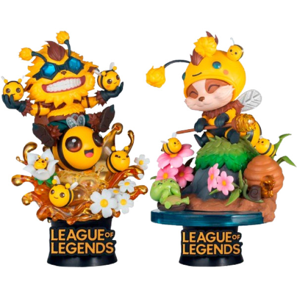 Фото - Коллекционная фигурка набор Beast Kingdom LEAGUE OF LEGENDS Diorama Stage-119 Beemo & BZZZiggs Set (D-Stage119)