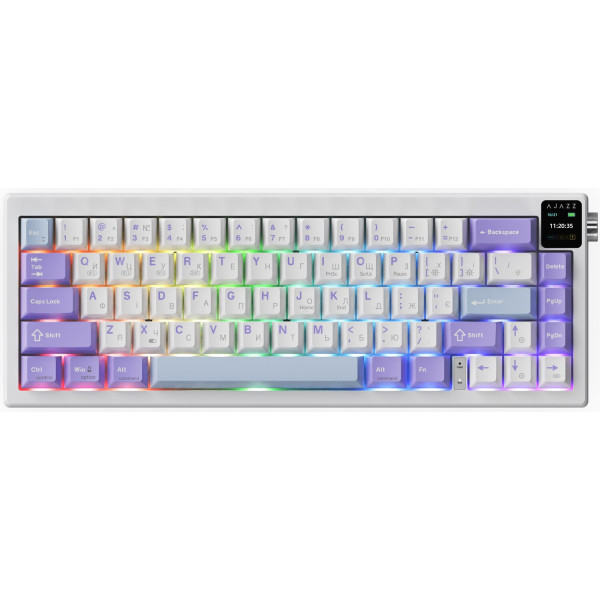 Фото - Клавіатура бездротова ігрова Ajazz AK650 Flying Fish Switch (AK650-FF-PWB)