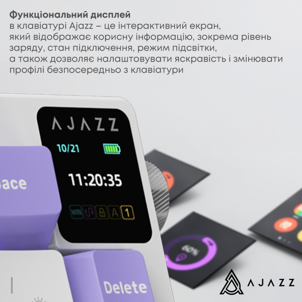 Фото - Клавіатура бездротова ігрова Ajazz AK650 Flying Fish Switch (AK650-FF-PWB)