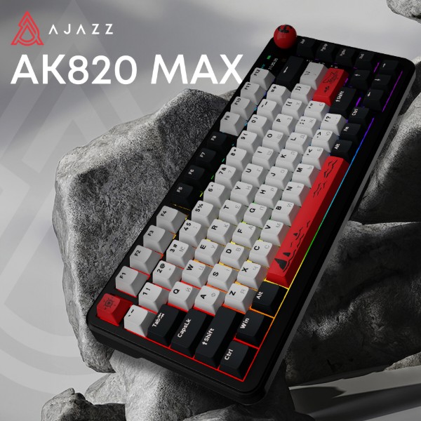 Фото - Клавіатура бездротова ігрова Ajazz AK820 MAX Avocado Switch (AK820MAX-AS-BG)