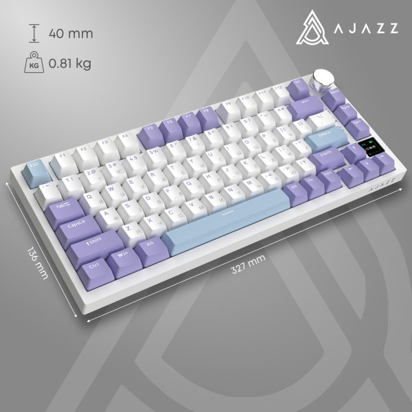 Фото - Клавіатура бездротова ігрова Ajazz AK820 Pro Gift Switch (AK820PRO-G-PWB)