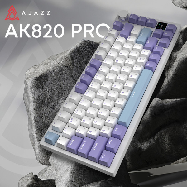 Фото - Клавіатура бездротова ігрова Ajazz AK820 Pro Gift Switch (AK820PRO-G-PWB)