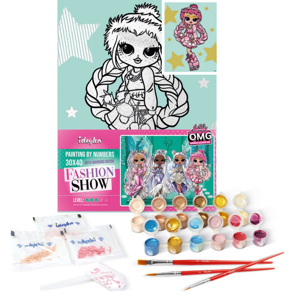 Фото - Картина по номерам Ideyka L.O.L. Surprise! O.M.G. Fashion show La Rose 30х40 см (KHO6271)