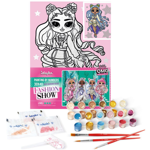 Фото - Картина по номерам Ideyka L.O.L. Surprise! O.M.G. Fashion show Missy Frost 30х40 см (KHO6273)