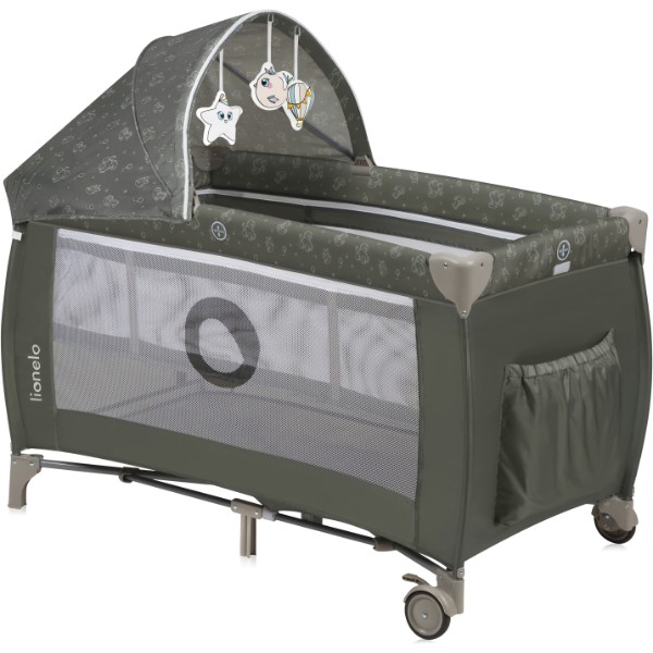 Фото - Манеж-ліжко Lionelo Sven Plus Beige Olive