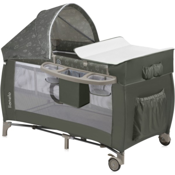 Фото - Манеж-ліжко Lionelo Sven Plus Beige Olive