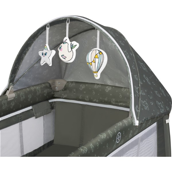 Фото - Манеж-ліжко Lionelo Sven Plus Beige Olive