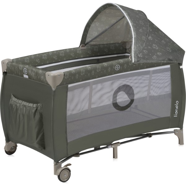 Фото - Манеж-ліжко Lionelo Sven Plus Beige Olive