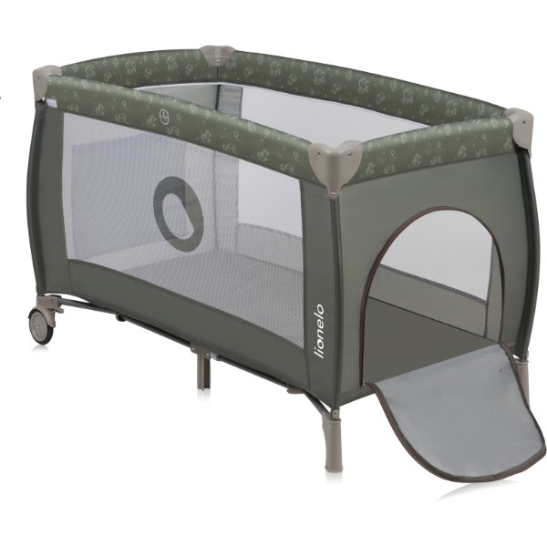 Фото - Манеж-ліжко Lionelo Sven Plus Beige Olive
