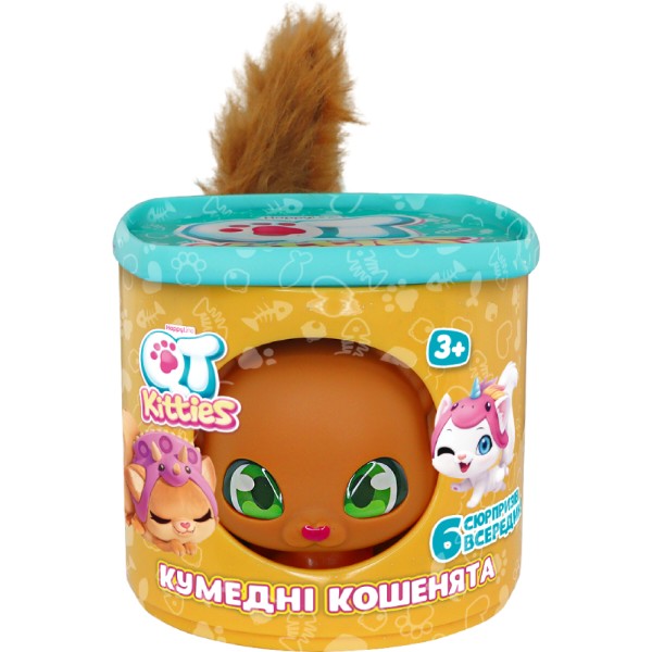 Фото - Коллекционная фигурка набор QT Kitties КОТЕНОК ДЖИНДЖЕР (фигурка, домик, аксессуары) (450001-5)