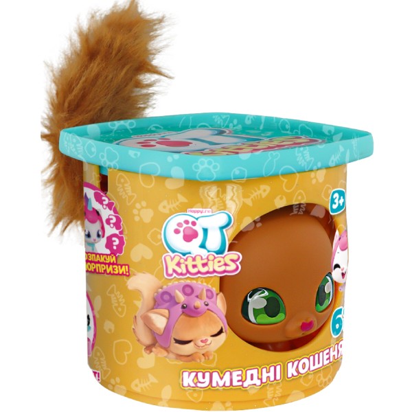 Фото - Коллекционная фигурка набор QT Kitties КОТЕНОК ДЖИНДЖЕР (фигурка, домик, аксессуары) (450001-5)