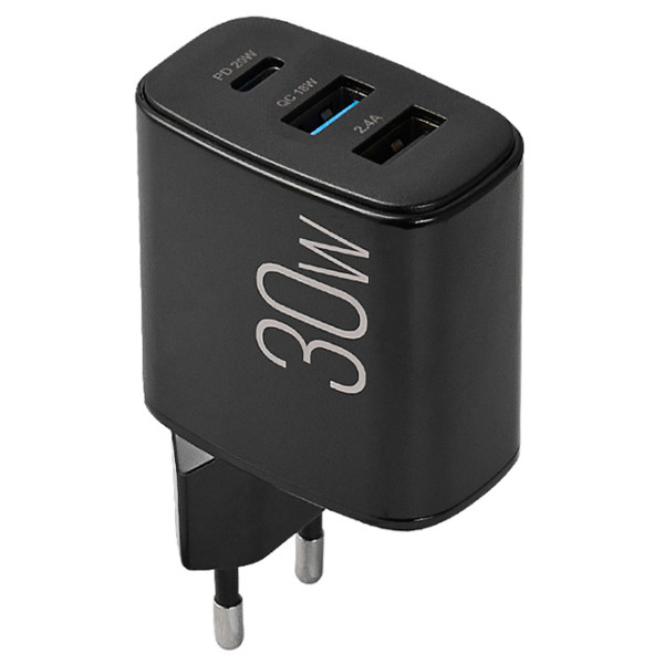 Фото - Мережевий зарядний пристрій Brevia ePower PD20W+QC18W+12W (45030DUCB)