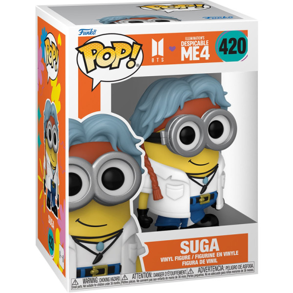 Фото - Колекційна фігурка FUNKO POP Rocks: Minions X BTS - Suga (889698859684)