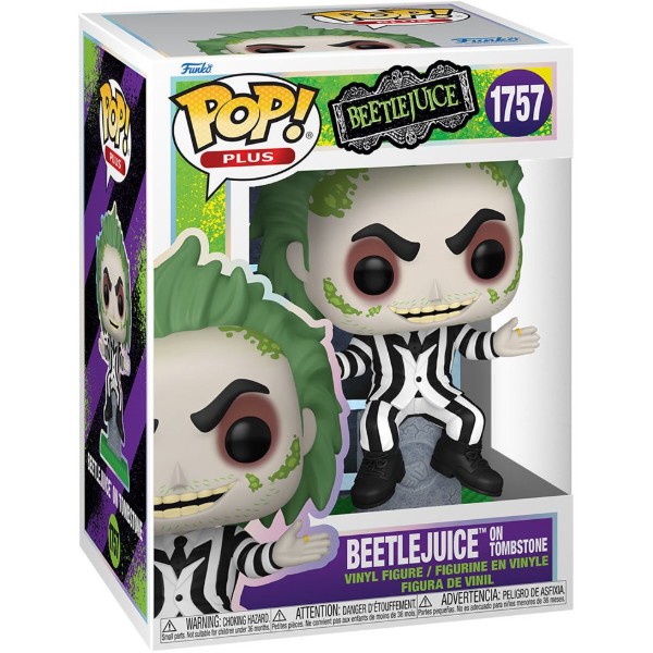 Фото - Колекційна фігурка FUNKO POP Plus: Beetlejuice S3 - Beetlejuice w/Tonbstone (889698835626)