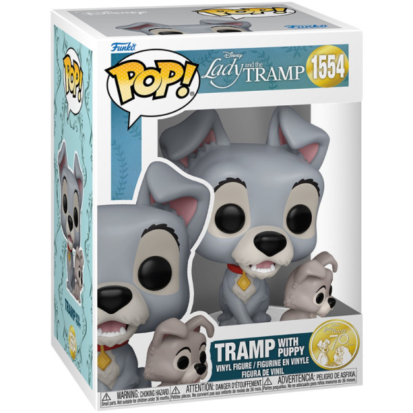 Фото - Колекційна фігурка FUNKO POP Disney: Lady and the Tramp - Tramp W/Puppy (889698835695)