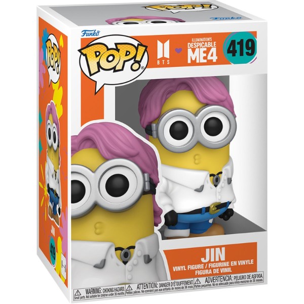 Фото - Коллекционная фигурка FUNKO POP Rocks: Minions X BTS - Jin (889698859653)