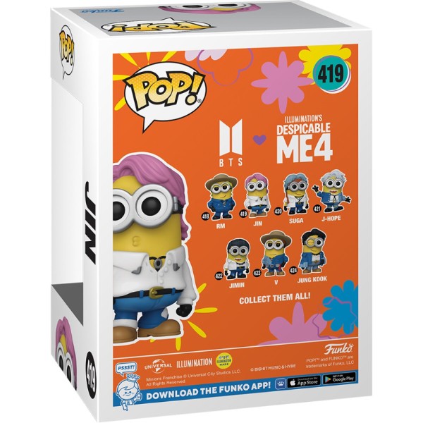 Фото - Коллекционная фигурка FUNKO POP Rocks: Minions X BTS - Jin (889698859653)