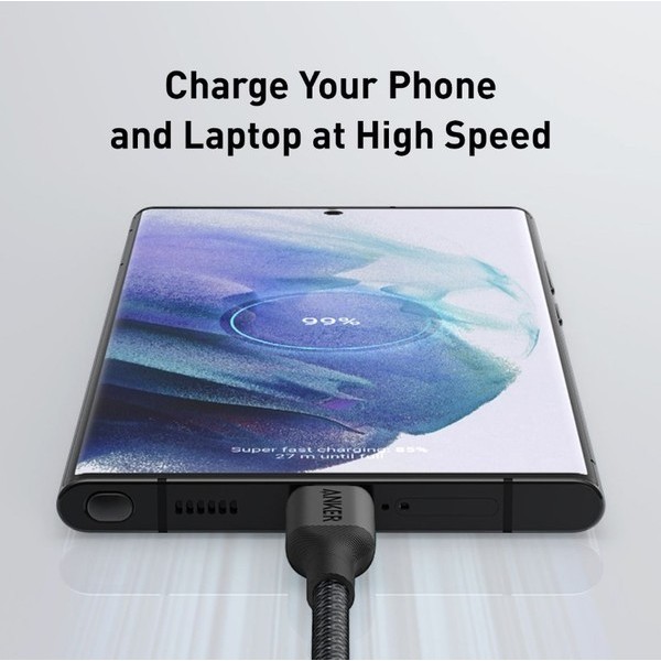 Фото - Кабель Anker 544 USB-C to USB-C - 0.9m 140W Bio-Nylon Black (A80F5H11)