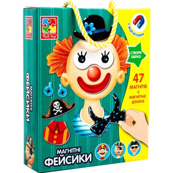Фото - Настільна гра (3-4 роки) Vladi Toys  "Фейсики" (укр) (VT3702-15)