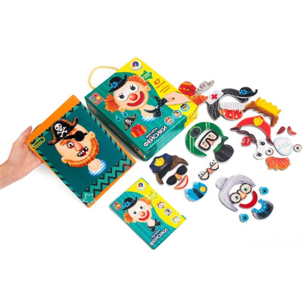 Фото - Настільна гра (3-4 роки) Vladi Toys  "Фейсики" (укр) (VT3702-15)