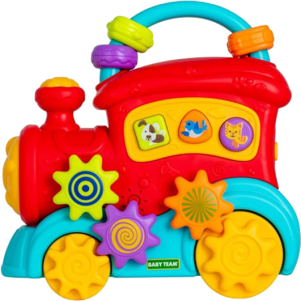 Фото - Інтерактивний транспорт Baby Team Казковий паровозик (8653)
