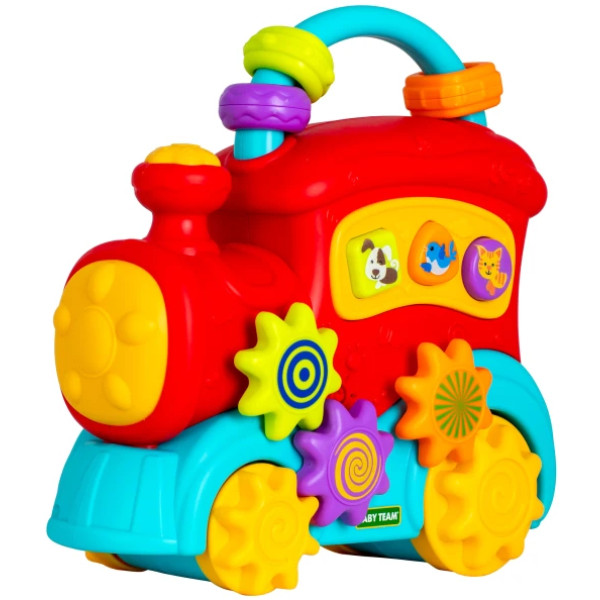 Фото - Інтерактивний транспорт Baby Team Казковий паровозик (8653)