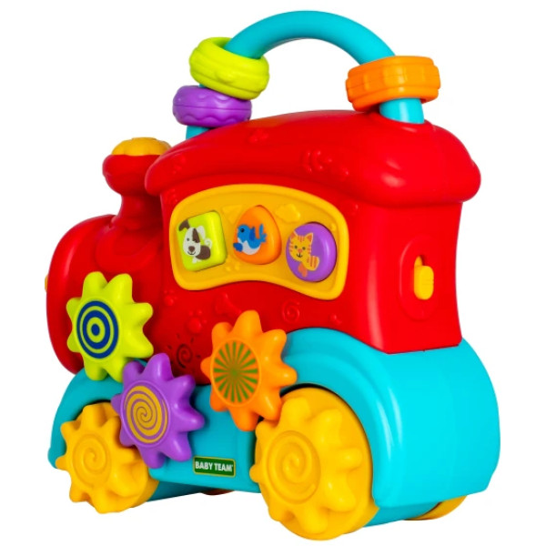 Фото - Інтерактивний транспорт Baby Team Казковий паровозик (8653)