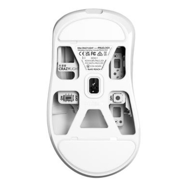 Фото - Миша бездротова ігрова Pulsar Xlite Crazylight Medium 8К White (PXLCL202)