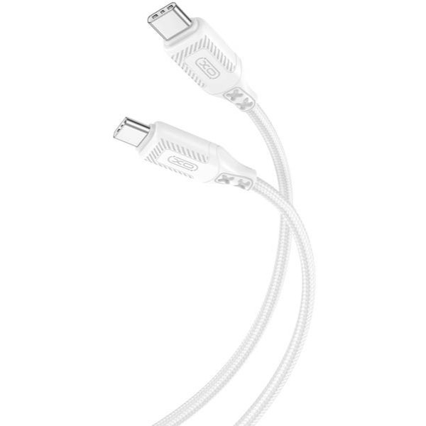 Фото - Кабель XO NBQ236B Braided Type-C to Type-C 60W 1 m (NBQ236B_White)