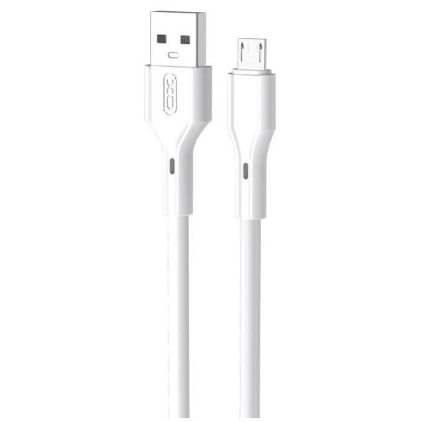 Фото - Кабель синхронізації даних XO NB230 Rock Series USB-A to Micro 1 m (NB230_M_White)