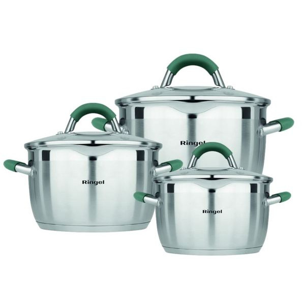 Фото - Набір посуду Ringel EXPERT 6 пр. 1.6 л+2.5 л+3.5 л (RG-6010)