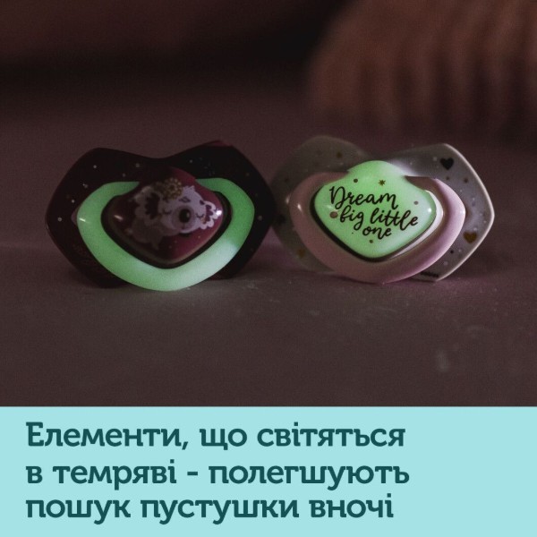 Фото - Симетрична пустушка Canpol babies SLEEPY KOALA 6-18 міс 2 шт. рожева (22/659_pin)