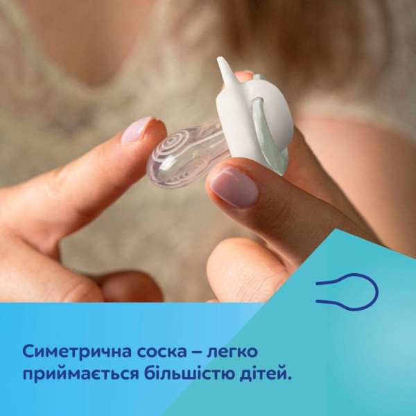 Фото - Симметричная пустышка Canpol babies Гуси 6-18 мес 2 шт. (22/668)