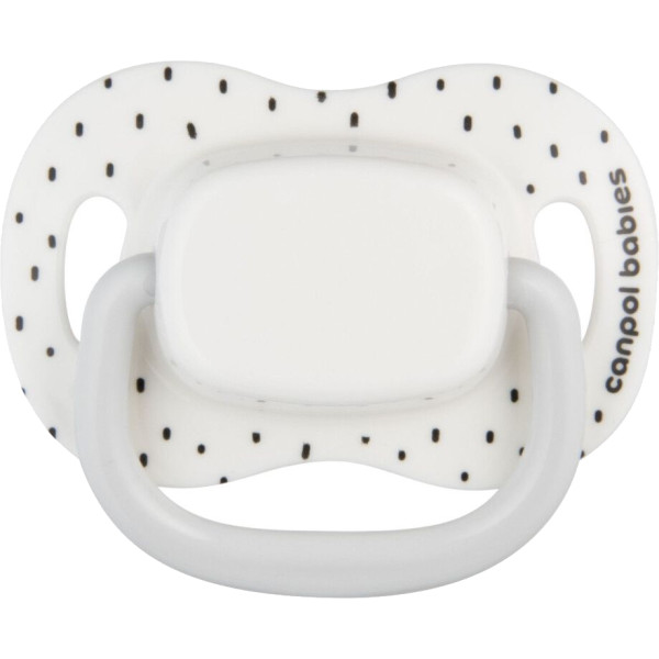 Фото - Симетрична пустушка Canpol babies BabiesBoo 0-6 міс 2 шт. біла (34/927_whi)