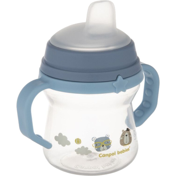 Фото - Поильник-непроливайка детский Canpol babies BONJOUR PARIS 150 мл голубая (56/612_blu)