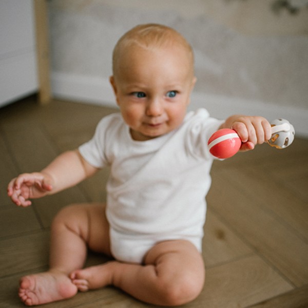 Фото - Погремушка BabyOno прорезыватель Гантеля-шар (1592)
