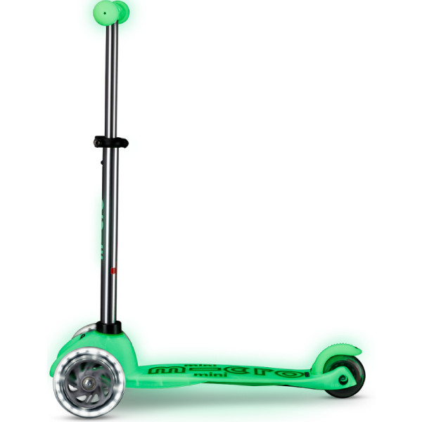 Фото - Триколісний самокат Micro серії Mini Deluxe Glow LED - КРИЖАНИЙ ЛАЙМ (MMD216)