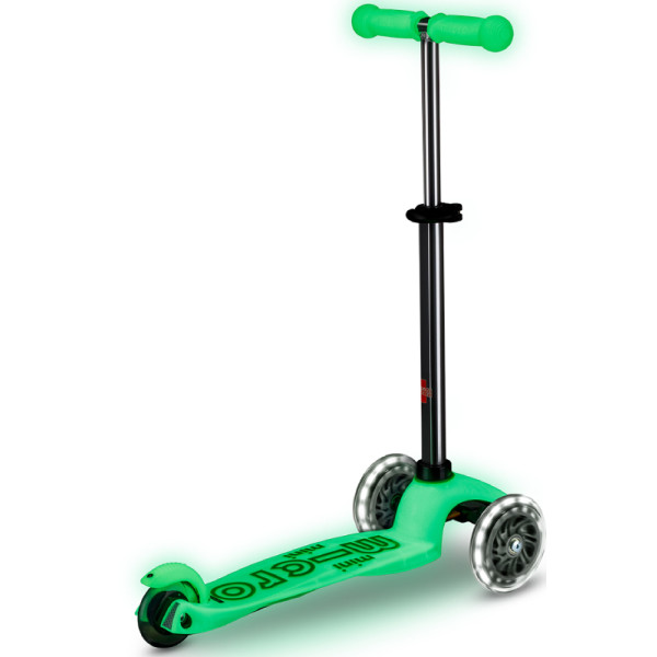 Фото - Триколісний самокат Micro серії Mini Deluxe Glow LED - КРИЖАНИЙ ЛАЙМ (MMD216)