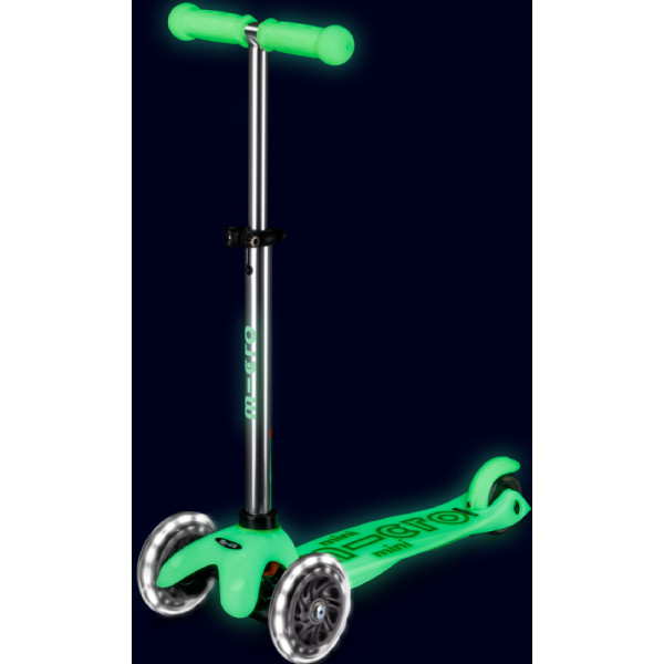 Фото - Триколісний самокат Micro серії Mini Deluxe Glow LED - КРИЖАНИЙ ЛАЙМ (MMD216)