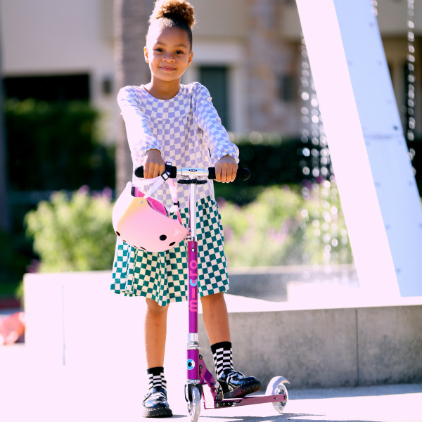 Фото - Двоколісний самокат Micro серії Sprite - ПУРПУРНИЙ МЕТАЛІК (SA0132)