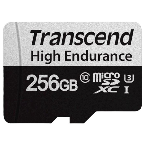 Фото - Флеш USB Transcend microSDXC 350V 256GB UHS-I U3 High Endurance + ad (TS256GUSD350V)