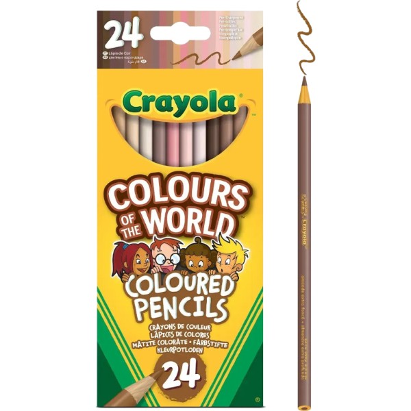Фото - Набор карандашей Crayola Colours of the World 24 шт. (68-4607)