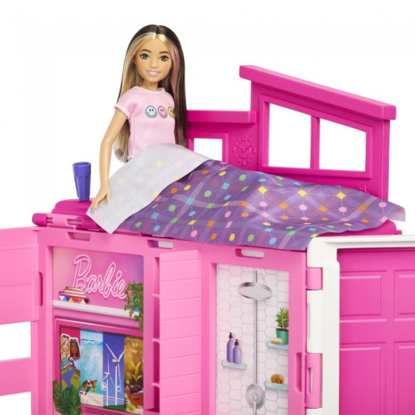 Фото - Меблі і будиночки для ляльки Barbie двоповерховий (HRJ76)